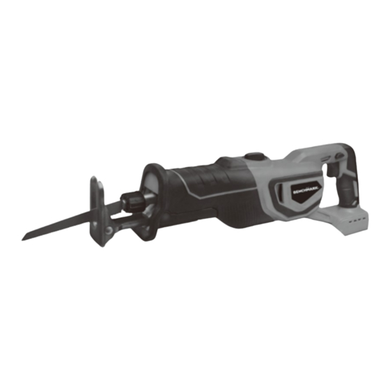 User Manuals: Benchmark 1270-205 Reciprocating Saw