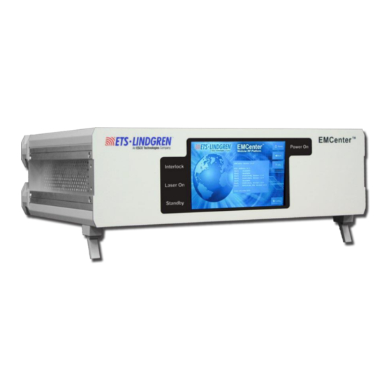 ESCO Technologies ETS-LINDGREN EMCenter 7000-0 Series Manuals