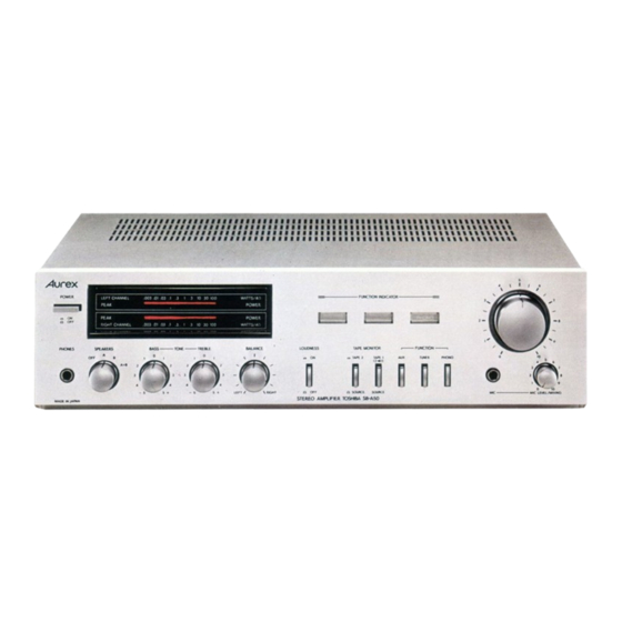 Toshiba Aurex SB-A50 Owner's Manual