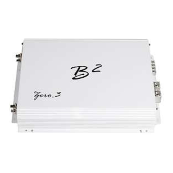 B2 Audio Zero.3 Manuals