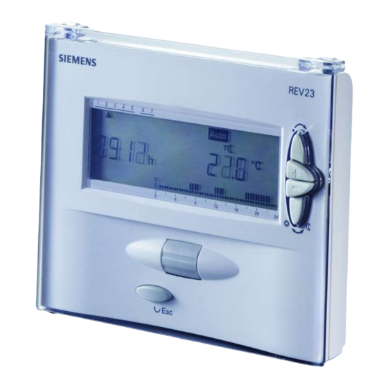SIEMENS REV24 Room Thermostat Operating Instruction 
