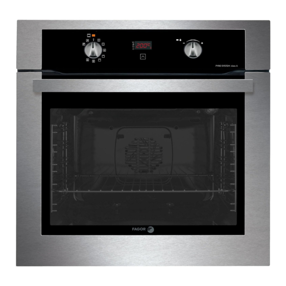 FAGOR OVEN INSTALLATION AND USER MANUAL Pdf Download ManualsLib