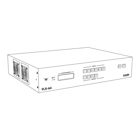 Intelix FLX-64 Installation And Operation Manual