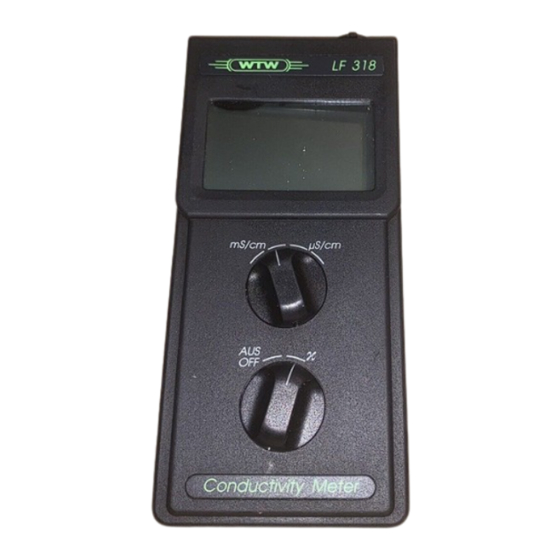 wtw LF 318/SET Instruction Manuals
