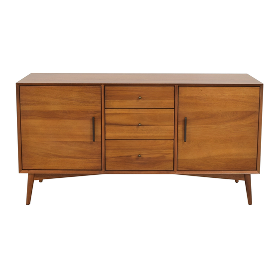 West Elm Mid Century 7668804 Assembly Instructions Manual