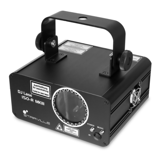 thomann STAIRVILLE DJ Lase 150-R MK-III User Manual