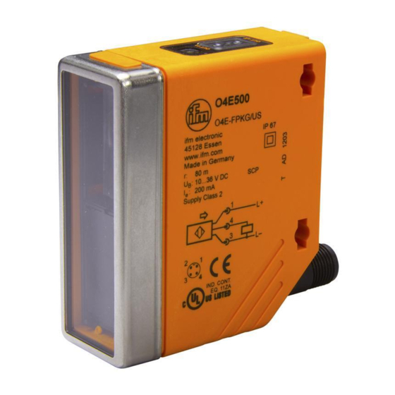 IFM O4E5 Series Operating Instructions