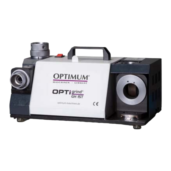 Optimum OPTIgrind GH 10T Operating Manual