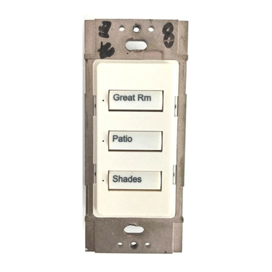 Lutron Electronics HOMEWORKS seeTouch STWD-1B Installation Instructions
