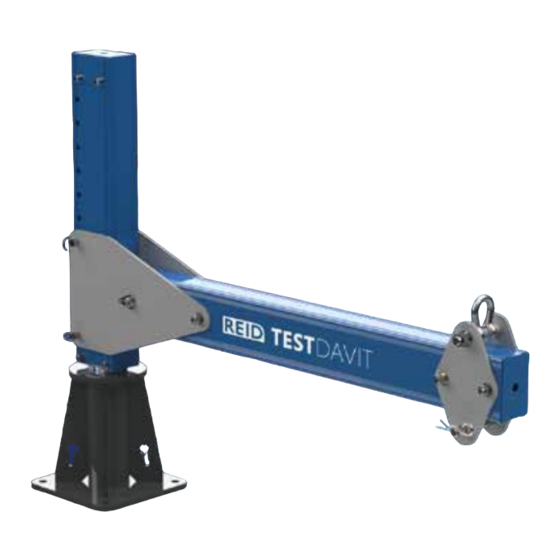 REID LIFTING TESTDAVIT Assembly & Operation Manual