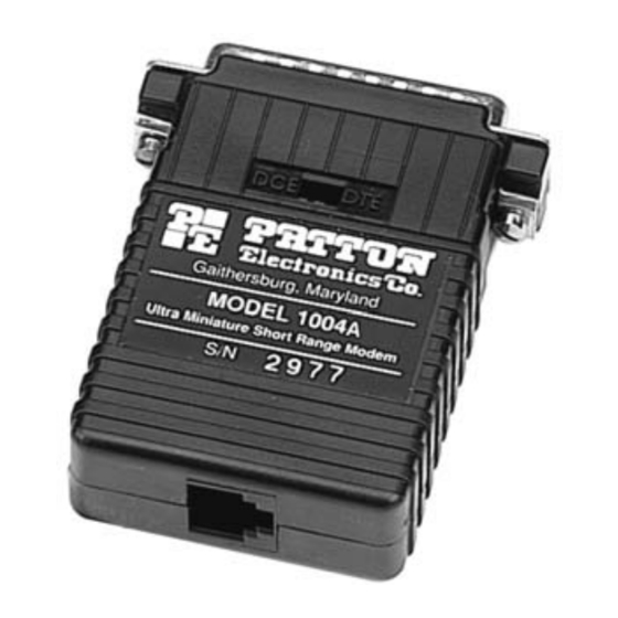 Patton electronics 1004A User Manual
