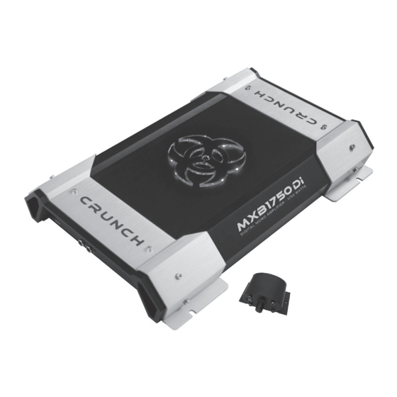 Crunch BlackMaxx MXB 1750 Di Owner's Manual