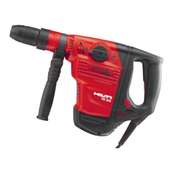 Hilti TE 60 Operating Instructions Manual