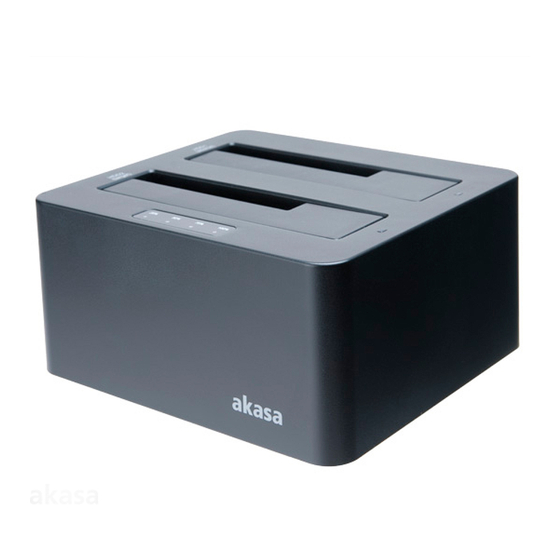 Akasa DuoDockX3 AK-DK08U3-BK User Manual