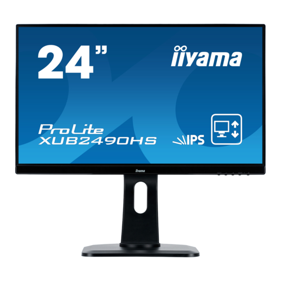 Iiyama ProLite XUB2490HS User Manual
