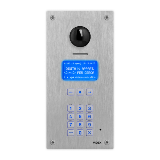 Videx 4000 Series Installation Instructions Manual