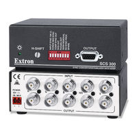 Extron electronics Sync Converter/Stabilizer SCS 300 Specification Sheet