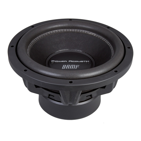Power Acoustik SL-10W Owner's Manual