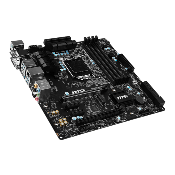 MSI Z170M MORTAR Assembly Instruction Manual