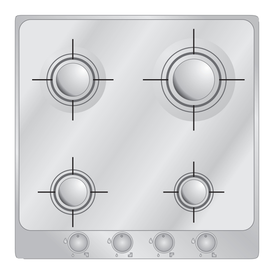 Smeg Gas Cooktop PA106SX Instructions For Installation And Use Manual