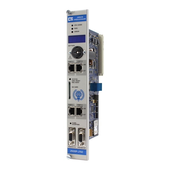 CTI JANUS Quick Start Manual
