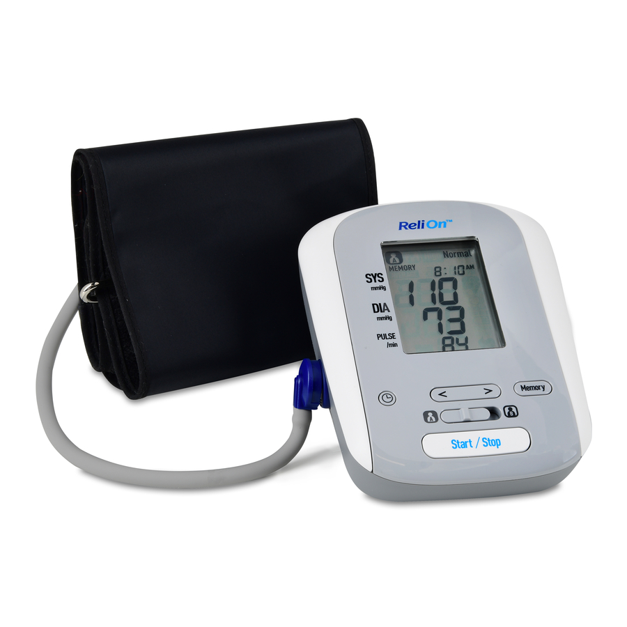 Relion Blood Pressure Monitor BP200 manual