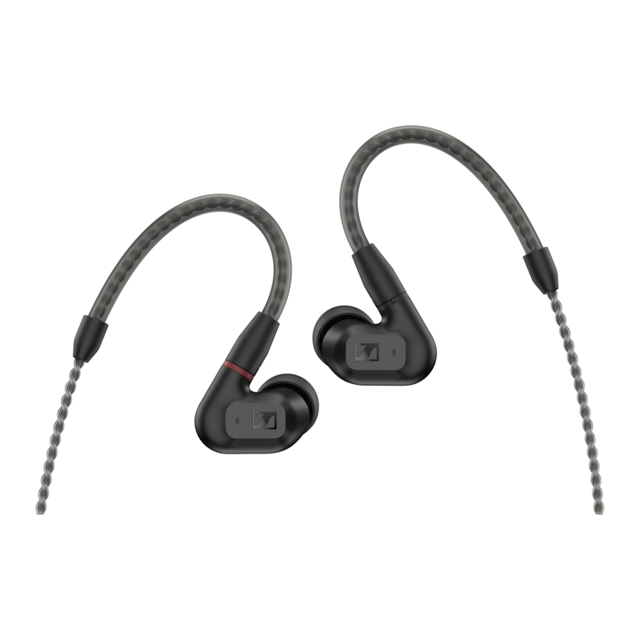 Sennheiser IE 200 - High-end In-ear Earphones Manual