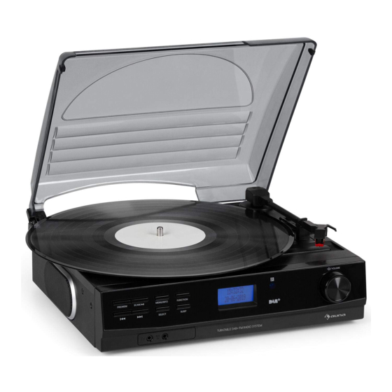 auna TT-186 DAB Manual