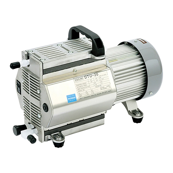 Ulvac DTU-20 Series Instruction Manual