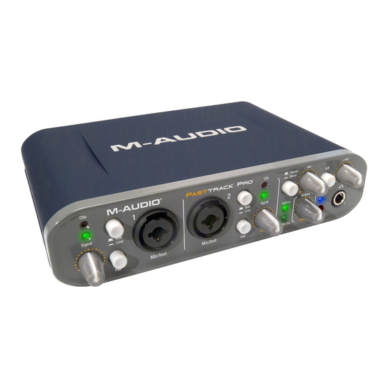 M-Audio Fast Track Pro User Manual