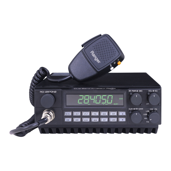 Ranger Communications RCI-2970N2 Owner's Manual