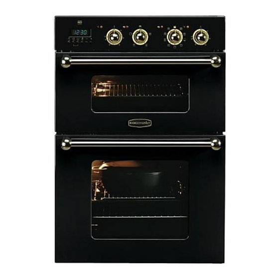 Rangemaster Double Built in Oven Installation And User Manual