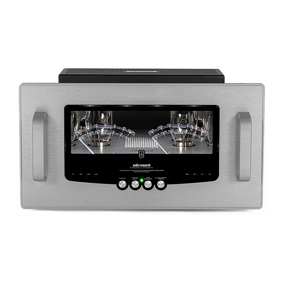 Audio Research REF 160M User Manual