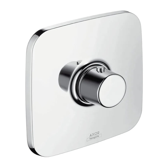 Hans Grohe AXOR Starck Instructions For Use/Assembly Instructions