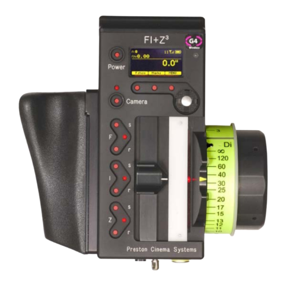 Preston Cinema Systems F I + Z Manuals