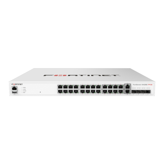 Fortinet FortiSwitch M426E-FPOE Manuals