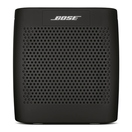 Bose SoundLink Color Instruction Manual