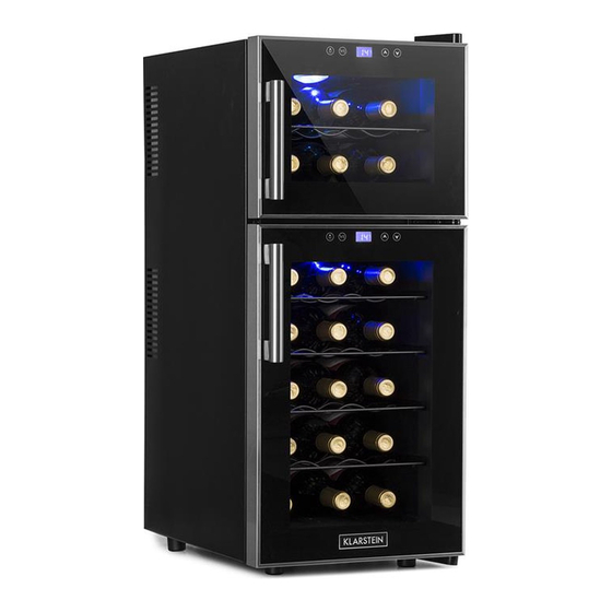 Klarstein Bellevin 21 Duo Wine Cooler Manuals