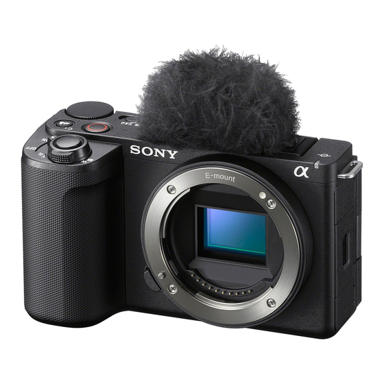 Sony ZV-E10 II Startup Manual