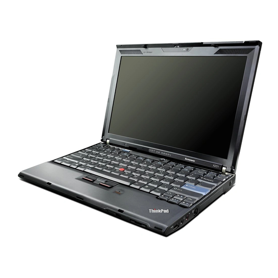 Lenovo ThinkPad X201 Tablet Service Och Felsökning