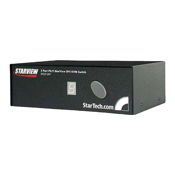 StarTech.com StarView SV221DVI Instruction Manual