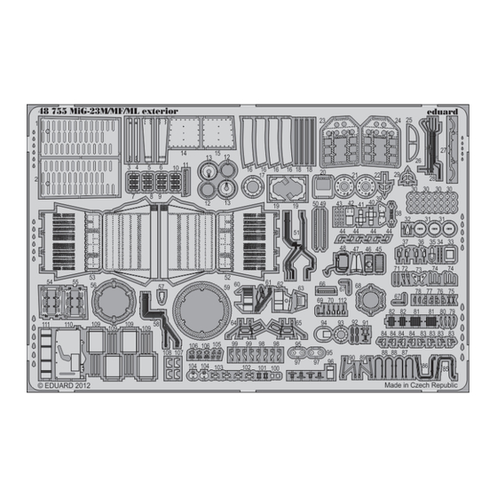 Eduard MiG-23M/MF/ML exterior Quick Start Manual