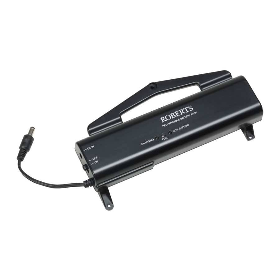 Roberts Rechargeable Battery Pack Manual