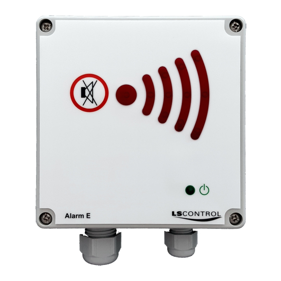 LS Control Alarm E Manuals