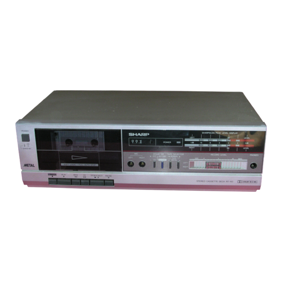 Sharp RT-160H Service Manual