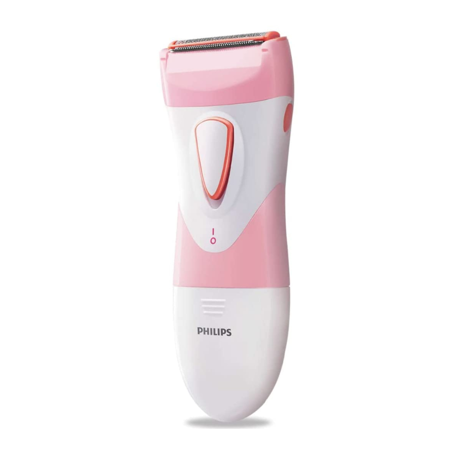 Philips Ladyshave HP6306 Manual