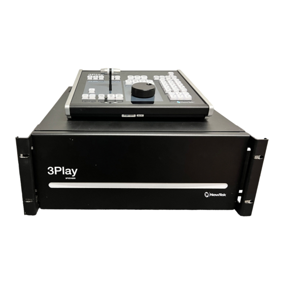 NewTek 3Play 4800 User Manual