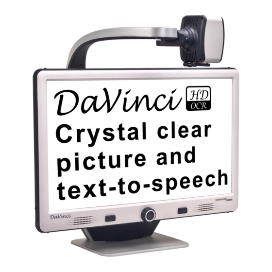 ENHANCED VISION DaVinci HD OCR User Manual