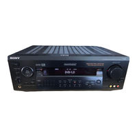 Sony STR-DE925 - Fm Stereo/fm-am Receiver Service Manual