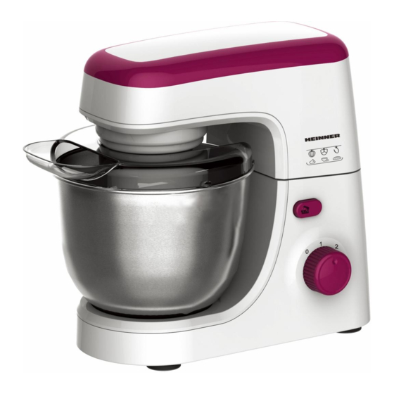 User Manuals: Heinner HPM-600BG Planetary Mixer